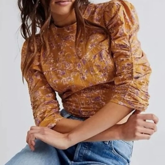 Free People Monica Corset Style Top W/ Open Back & Tie at Neck, NWOT Size XS - Picture 7 of 10